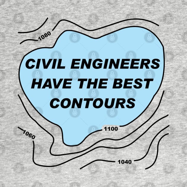 Civil Engineer Blue Contours by Barthol Graphics